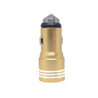 TUTTO-C808 DUAL PORT CAR CHARGER (GOLD)